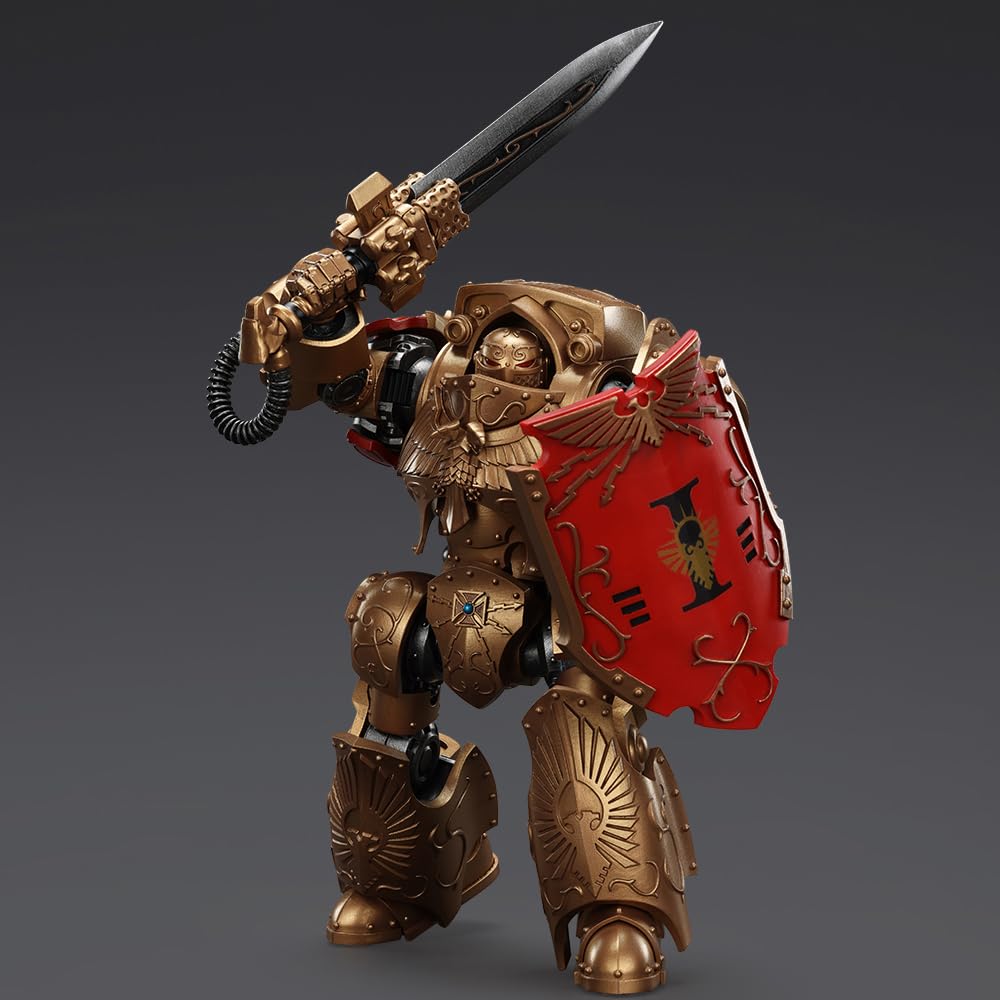 Action Figure JOYTOY 1/18 Warhammer The Horus Heresy: Legio Custodes Contemptor Galatus Dreadnought, 25cm, Da Collezione - 2