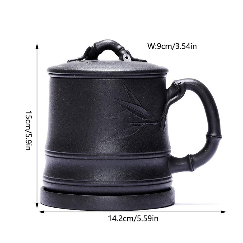 Matcha Cups Liner filtr filiżanka do parzenia herbaty fioletowy kubek z piaskiem męski ręcznie robiony kubek do kawy 520 ml gliniany kubek zestaw do herbaty zaparzacz do herbaty kubek