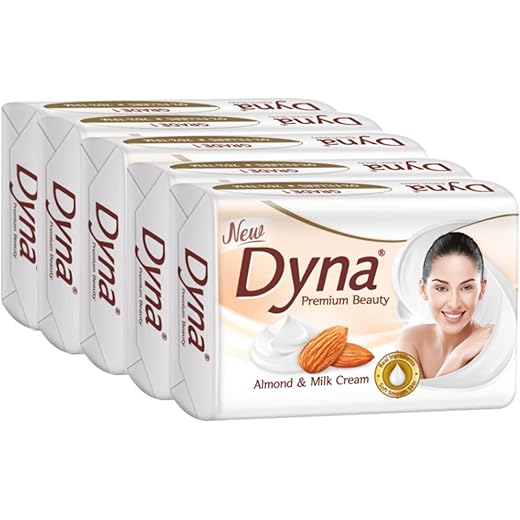 Dyna Almond Oil Bath Soap 100gm x 5
