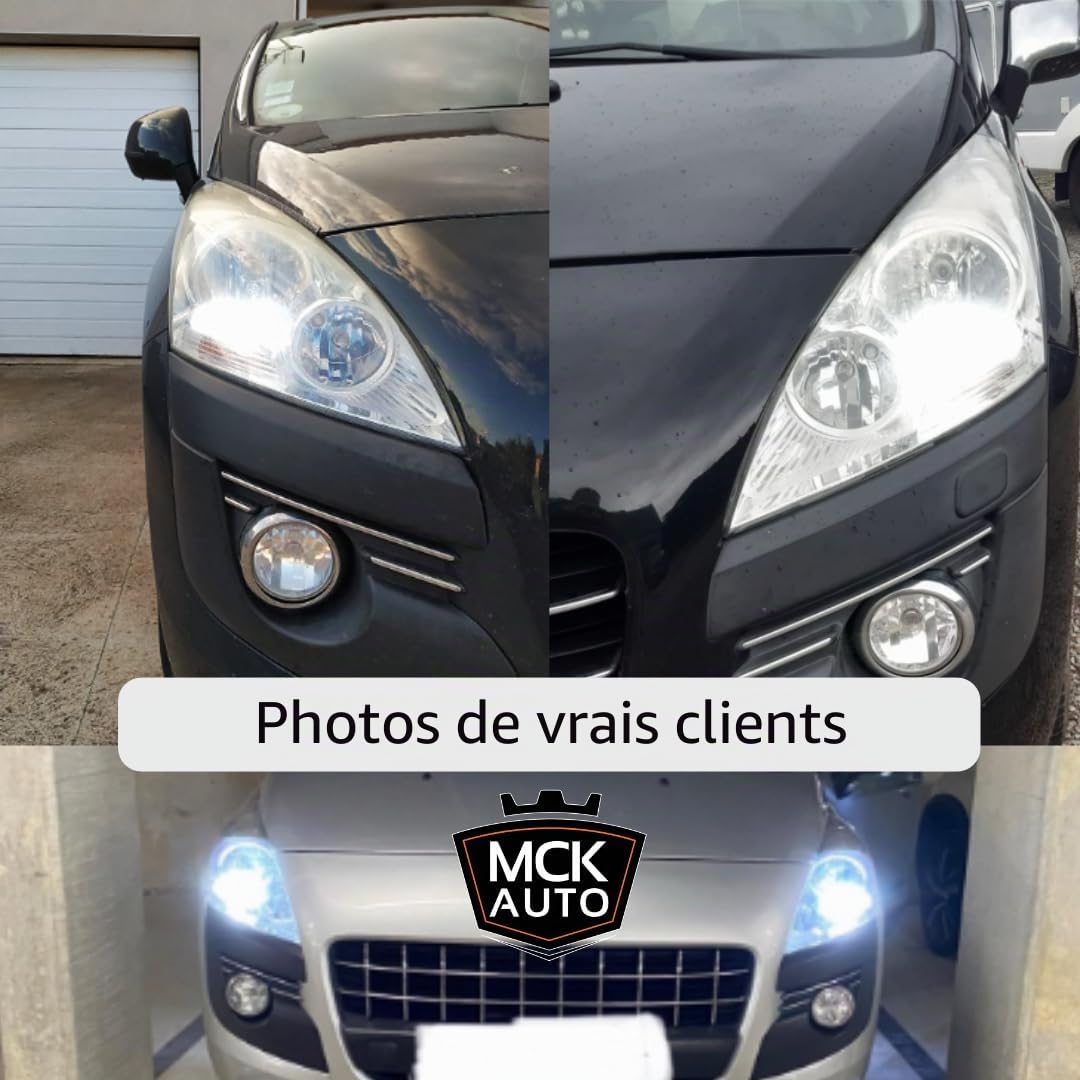 Feu de circulation diurne HP24W LED CANbus - blanc - très brillant et sans erreurs PSA - pour une meilleure conduite