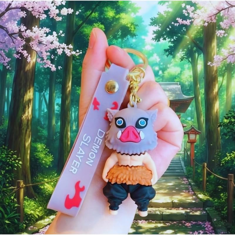 Image of Cute 3D Keychain | Keyring & Quirky Bag Charm | Hard Silicone, Unbreakable | Travel Essential | Kids Friendly | Strap & Bag Hook