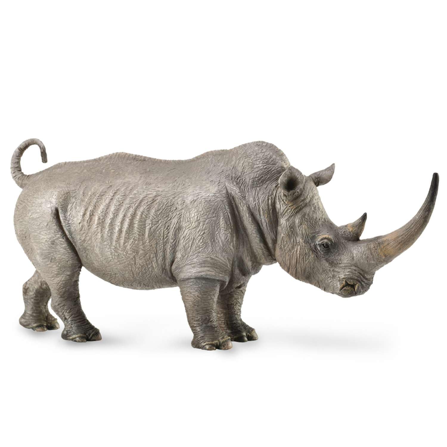 石材　リアルなサイとゾウ　南アフリカ製　2体セット Amazon | COLLECTA 動物フィギュア サイ 88852 | フィギュア・ドール 通販