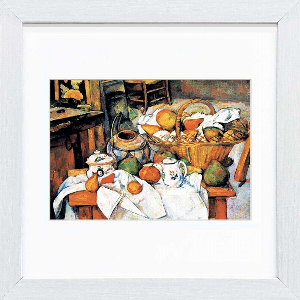 Amazon.co.jp: セザンヌ 果物籠のある静物 ジクレー 版画 静物画 複製