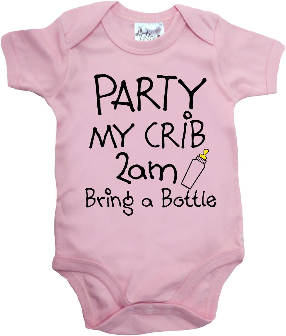 Dirty Fingers, Party My Crib 2am, Bring a Bottle, Baby Unisex Bodysuit