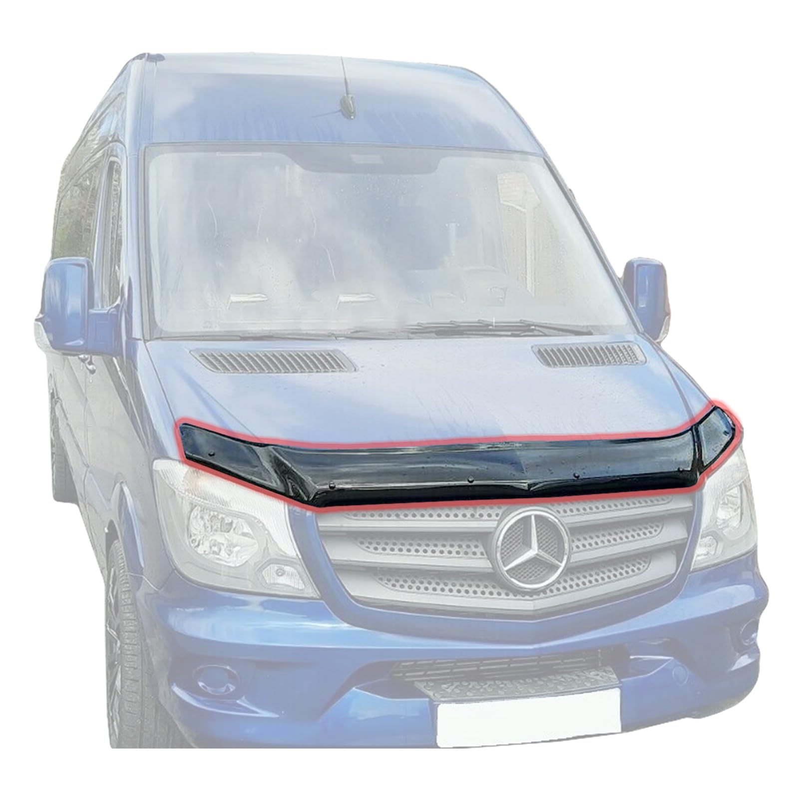 BONNET WIND STONE DEFLECTOR GUARD PROTECTOR FOR MERCEDES SPRINTER B906