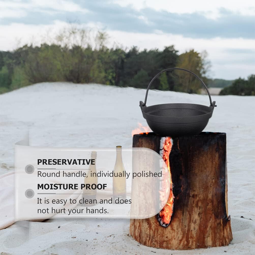 和デザイン鋳鉄鍋 すき焼き鍋物 厳選鍋と調理器具木製蓋ハンドル付きしゃぶしゃぶ厳選鍋と調理器具鍋すきやき調理厳選鍋と調理器具キャンプ