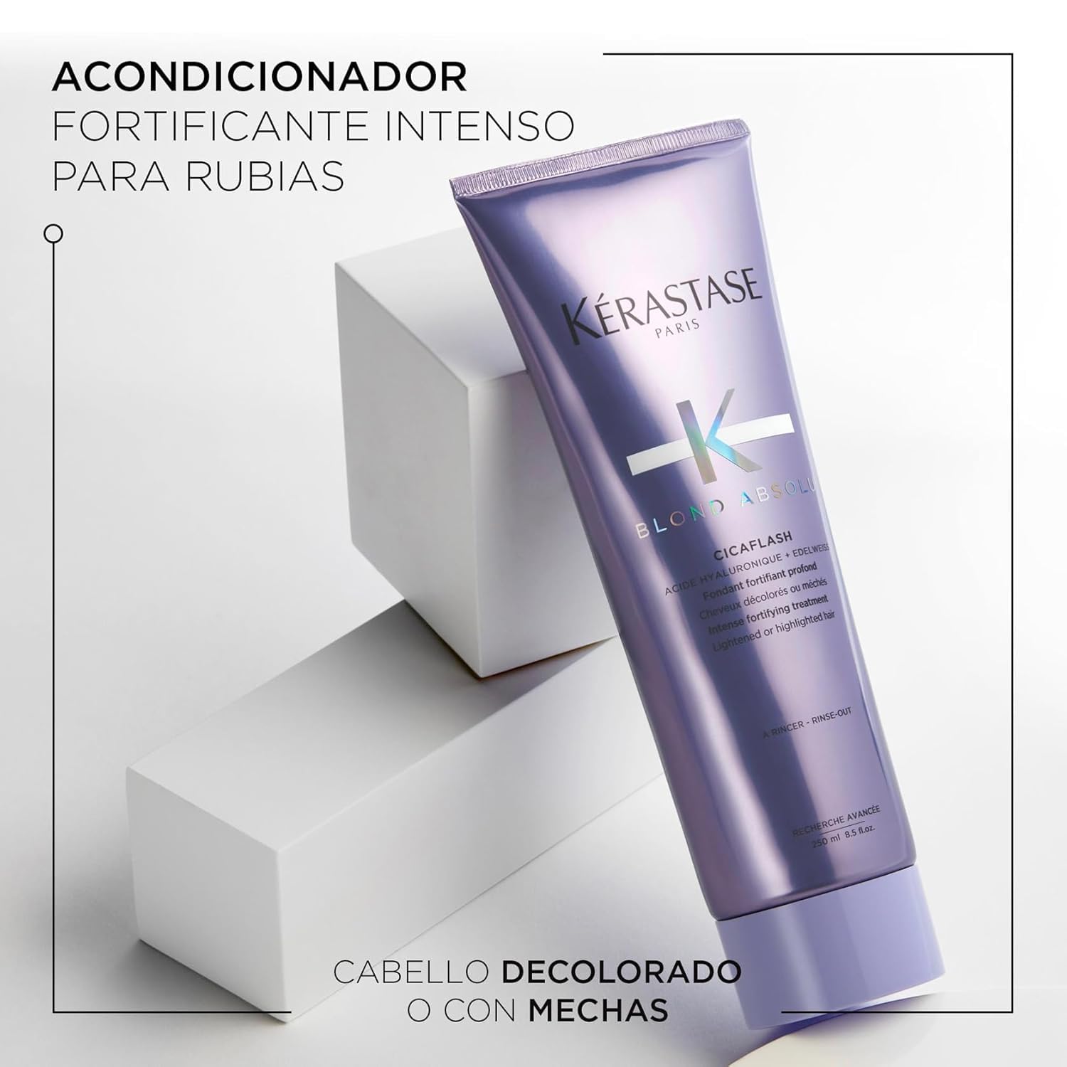 Kérastase Blond Absolu, Rutina para todo tipo de cabello rubio, Champú hidratante y Acondicionador restaurador, Para cabello rubio o con mechas