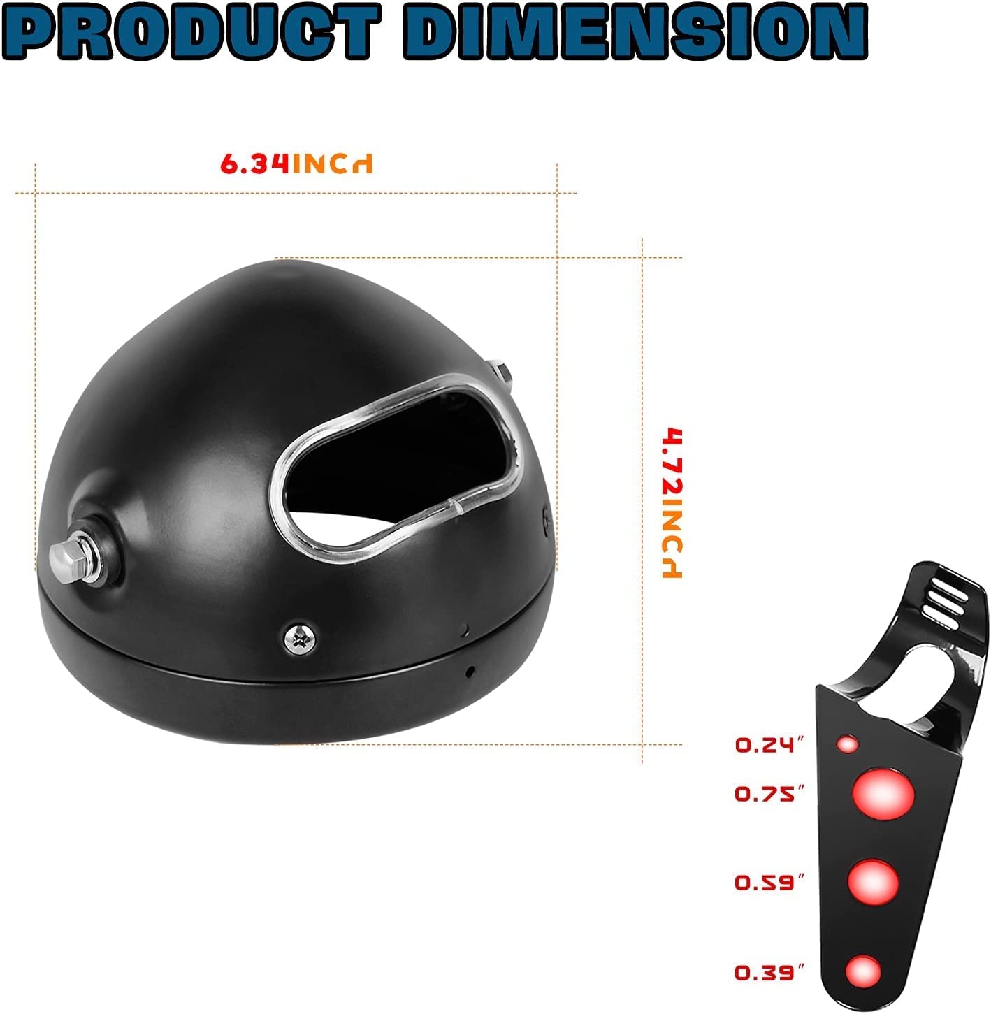 Amazon.co.jp: 5.75インチ led ヘッドライト シェル ハーレー