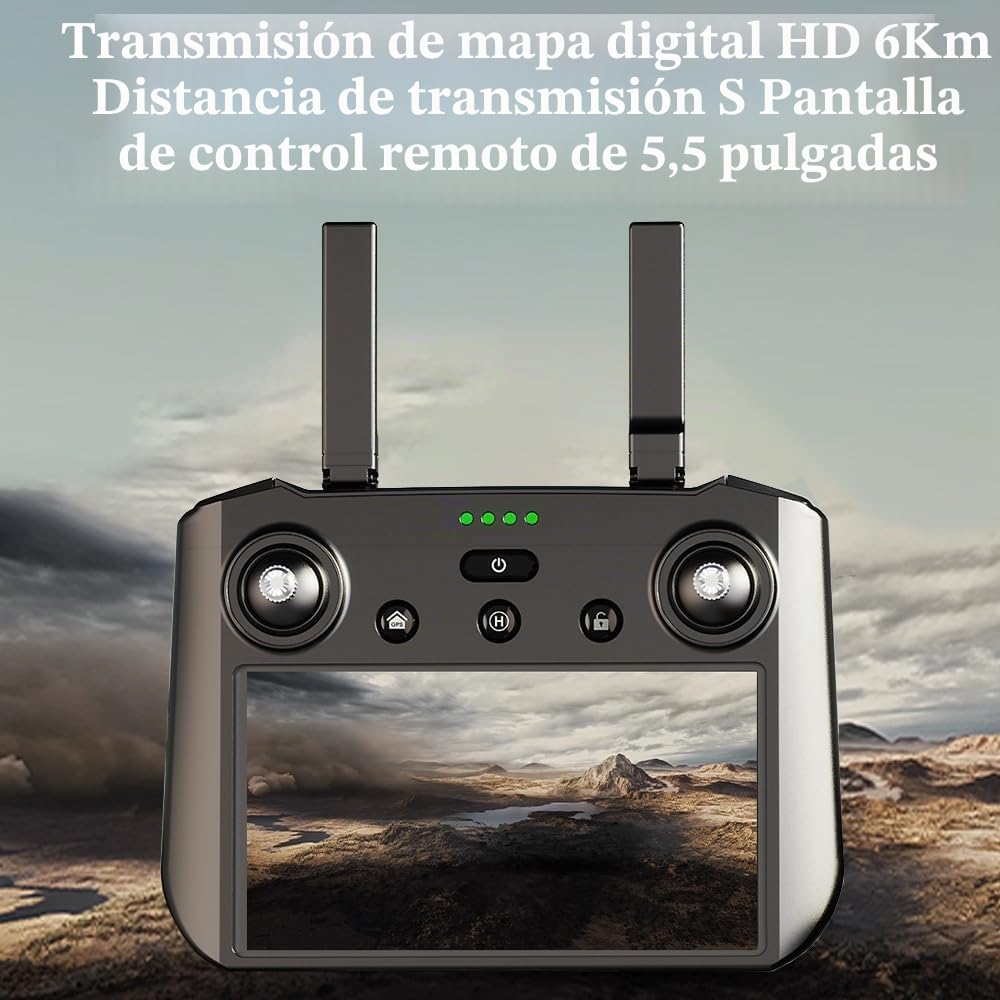 X-Verse KF104 MAX2 Drone 4K HD Cámara, Pantalla RC, 6 km Mando a Distancia, Cardán 3 Ejes, Evitar Obstáculos 4 Dir., GPS Transmisión Drones Cuádrico