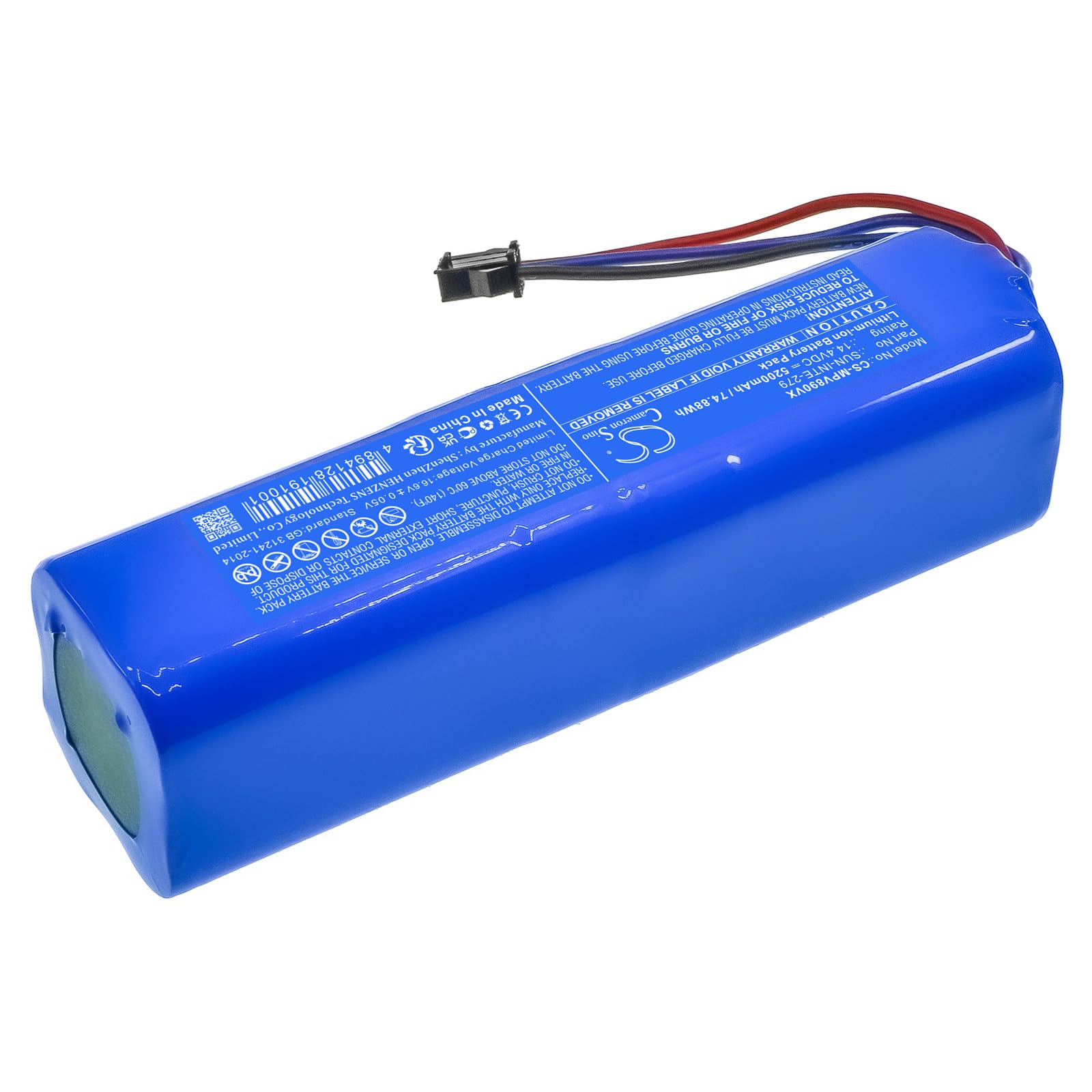 Batteria di ricambio per Mamibot eXVAC 890, Garlyn SR-800 Max PN: Mamibot SUN-INTE-279