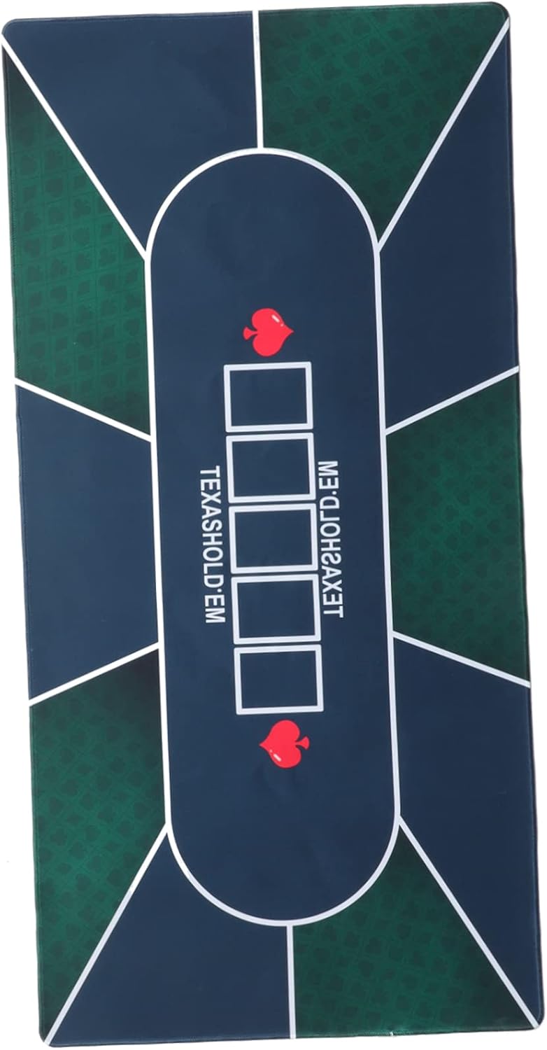 SUPVOX Household Poker Table Mat Non-Skid Rectangle Cover for Card Games Reduces Noise for Poker and Gaming Sessions