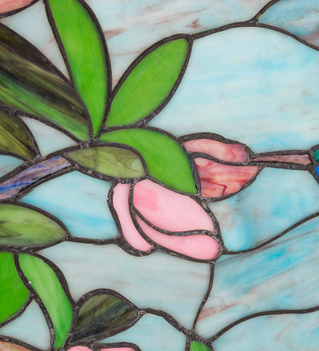 Amazon.co.jp: Wind & Weather カラフルなステンドグラス ハチドリ