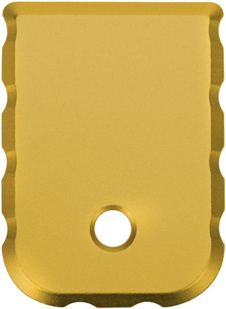 NDZ Performance Extra Thick Magazine Base Plate for Glock 17 19 22 23 27 34 45 Gen 1/2/3/4/5, 9mm .40, Anodized Aluminum W/Black Laser Engraving, Made in The USA - Choose Image & Plate Color
