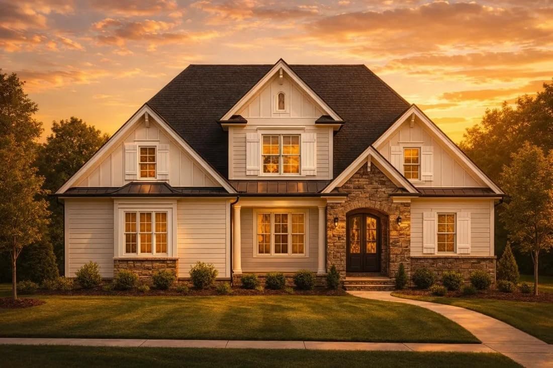 12-1078 HOUSE PLAN - Craftsman House Plan with Spacious Layout and Designer Features