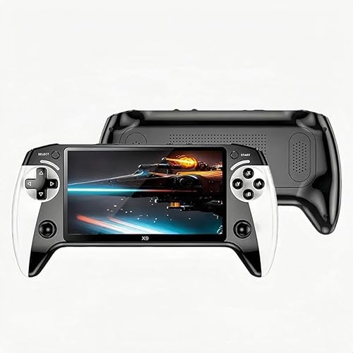 X9 - Consola de juegos portátil retro, pantalla HD IPS de 5.5 pulgadas, más de 20.000 juegos clásicos, salida de TV, controlador Bluetooth,