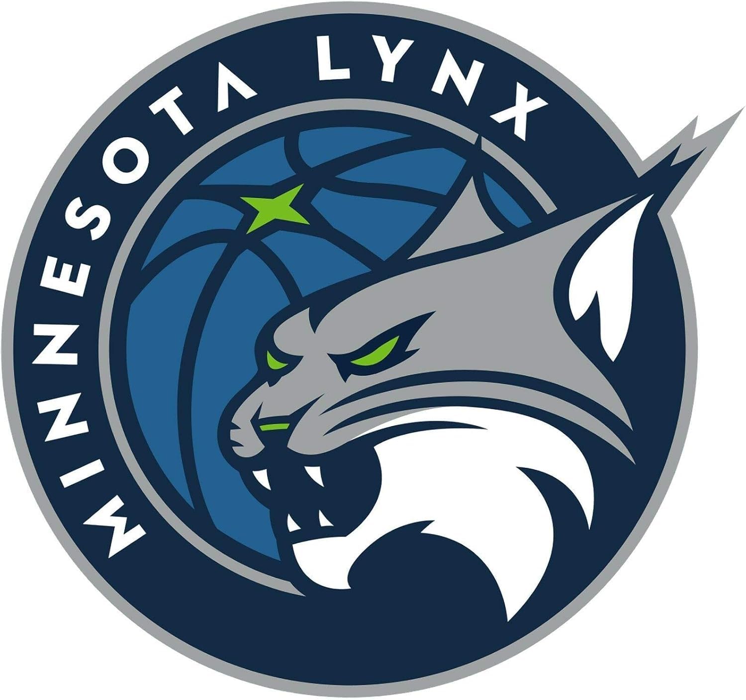 Vinyl Sticker Minnesota Team Lynx Premium Quality Decals Indoor/Outdoor Use for Car Bumper Vehicle Laptop Window & Any Surfaces