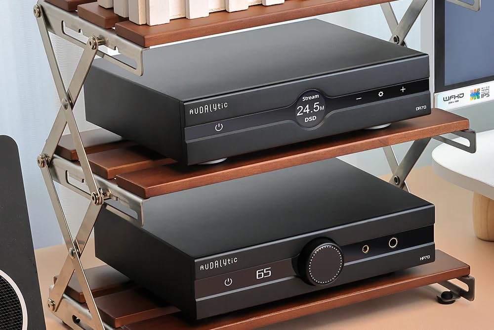 Gustard Audalytic DR70 R2R DAC – Convertitore Discreto Con DSD Nativo Fino A DSD512, Ingressi USB-C/Bluetooth E Doppi Coassiali, Nero