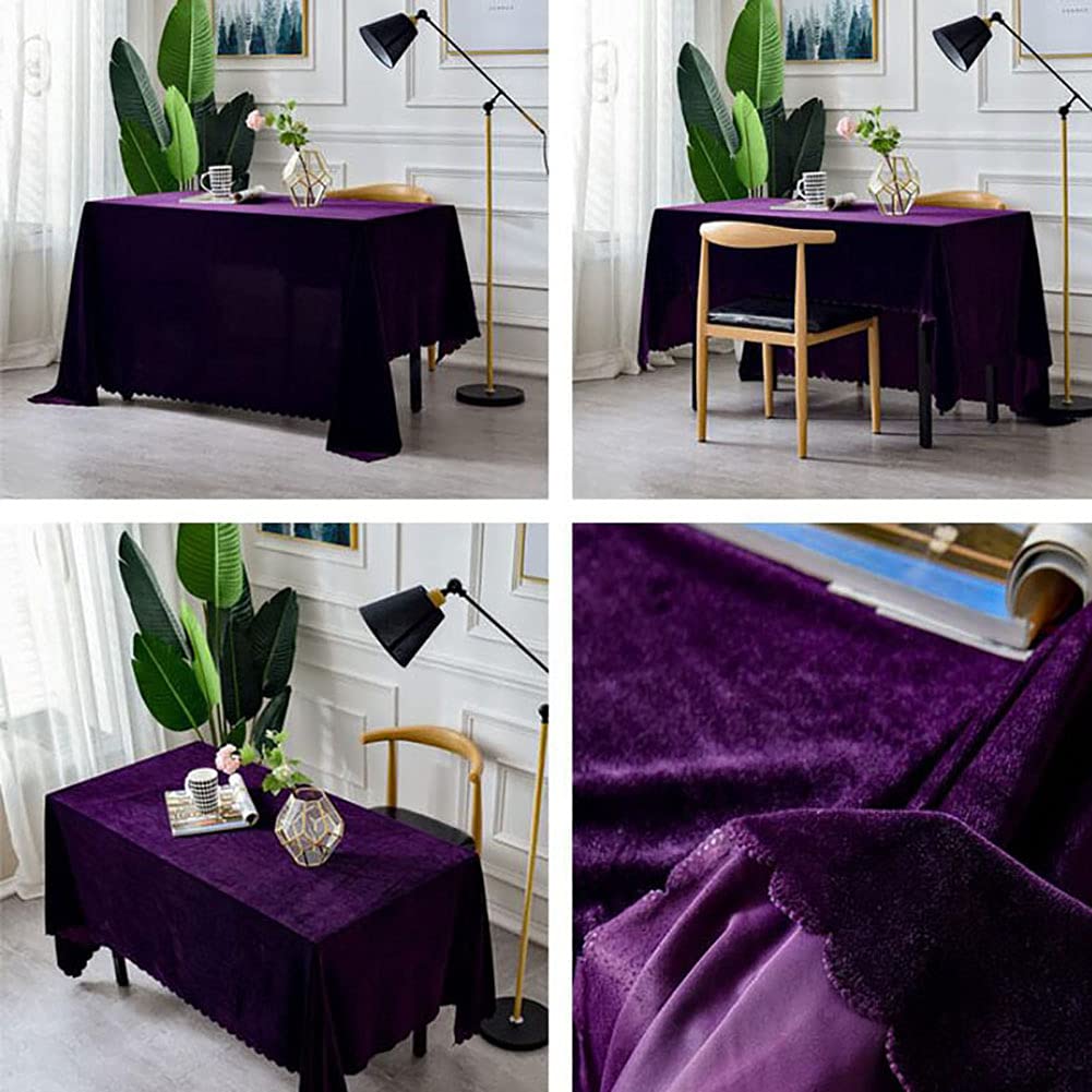 Tovaglia di lusso in velluto spesso per tavoli rettangolari, moderna per feste di Natale e matrimoni, elegante decorazione da cucina, 360 x 160 cm