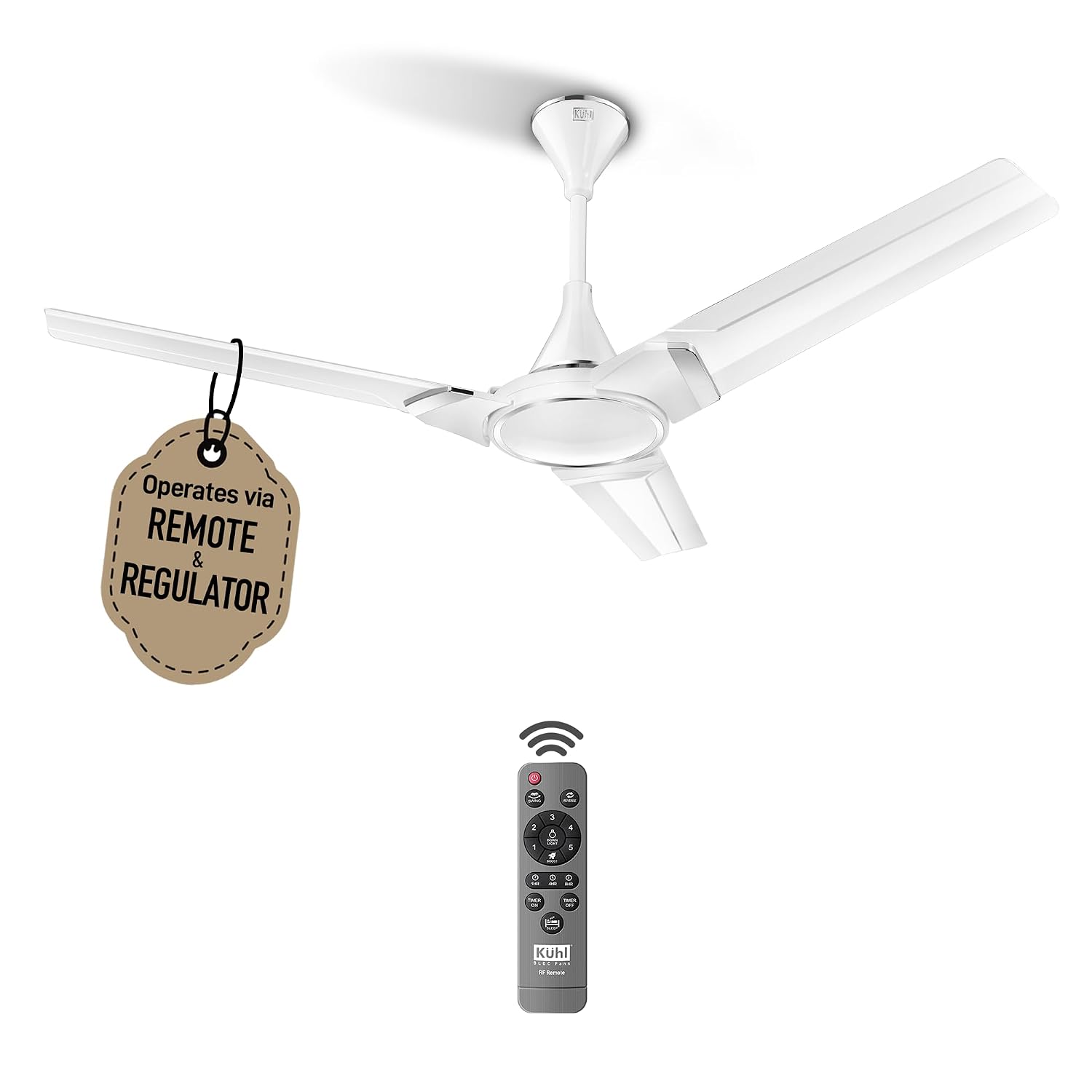 KUHL Prima A3 Duo 1200MM 65% Power Saving BLDC Ceiling Fan | BEE 5 Star Rated & ISI Marked | 29W | High Air Flow & Low Noi... - Review, Price and Buying Guide