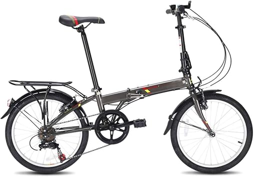 20in Folding Bikes 7-Speed Folding Bike City Mini Compact Bike Bicycle Urban Commuters,High carbon steel frame,Lightweight and Durable for Men Women Bike
