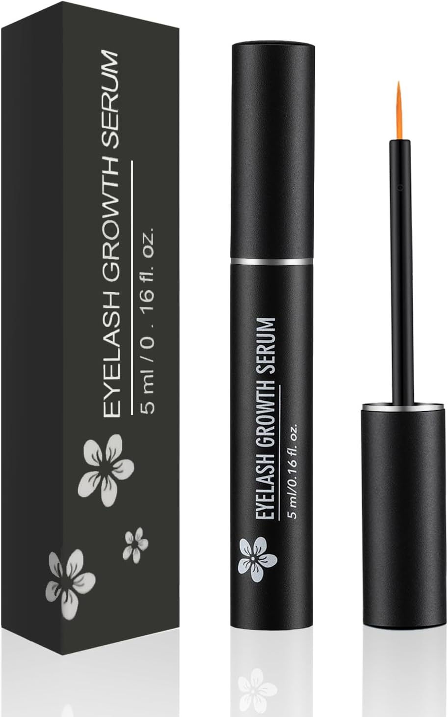 Lash Serum - 5ml Eyelash Growth Serum, Advanced Lash Enhancing Treatment for Eyelash Growth Thickness, Stronger, Healthier Lashes & Brows, Vegan & Cruelty-Free