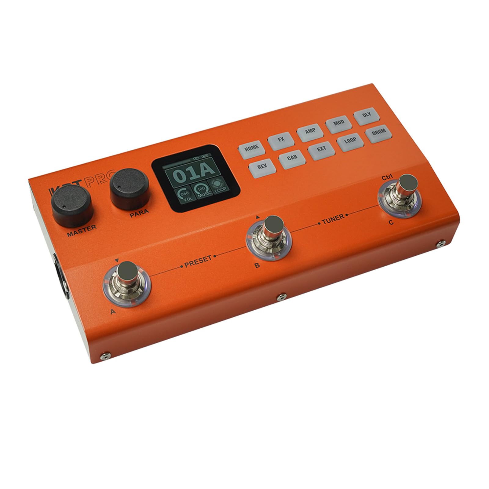Tosuny Pedale per Chitarra Multieffetto |Simulatore di Amplificatore Caricatore IR Looper Drum Machine con Clone di Tono AI per Chitarra Elettrica