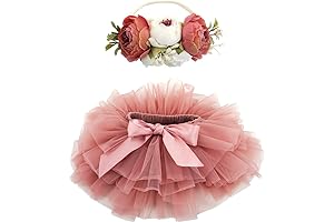 Baby Girl's Enchanting Tutu Skirt Set with Delicate Headband