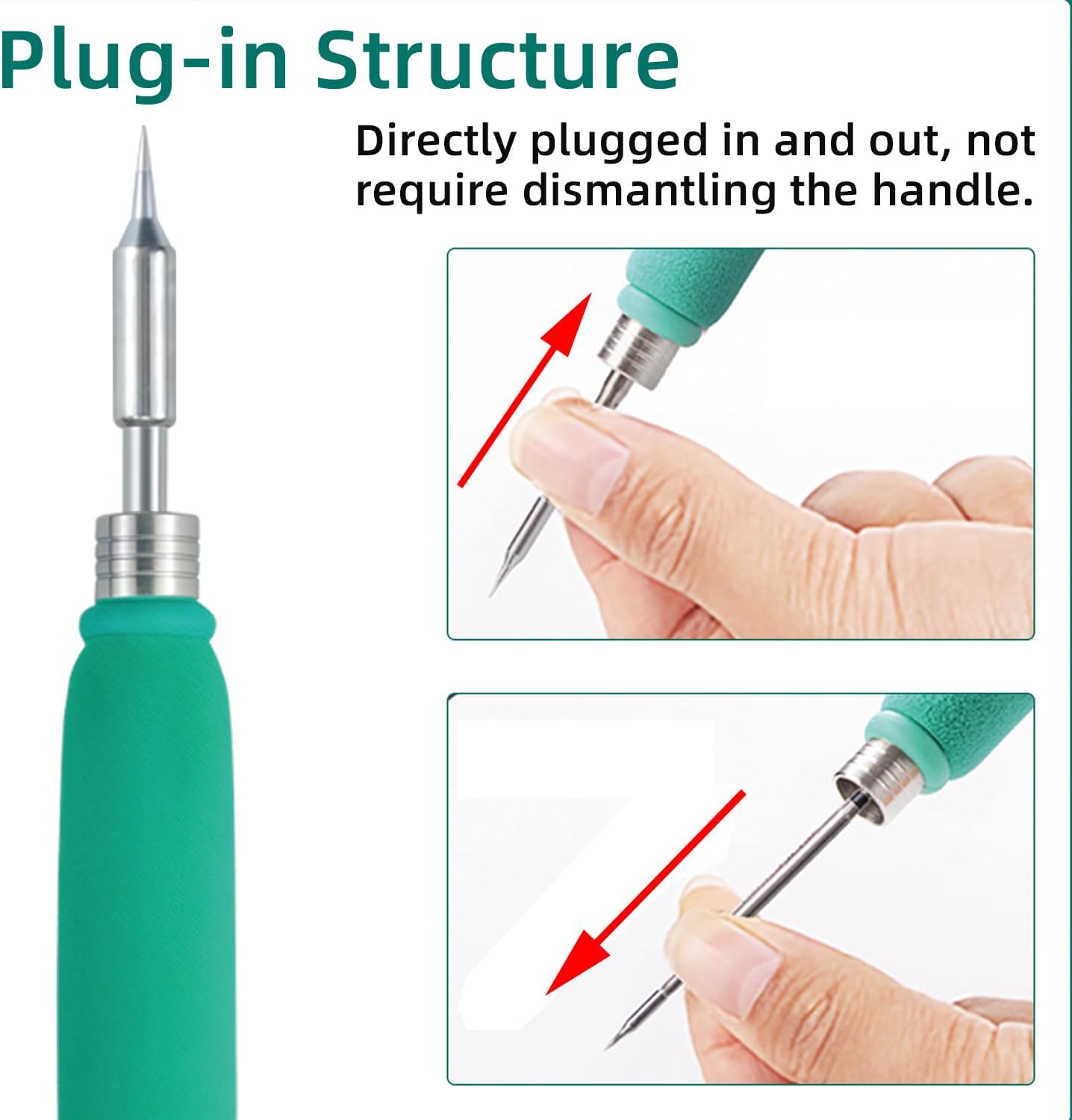 C245 Soldering Iron Tips, 2 Types Solder Tips C245-K/B, Soldering Tips Tool Replacement,Compatible with JBC Station of 100-150 watt, C245 Soldering Station Kit