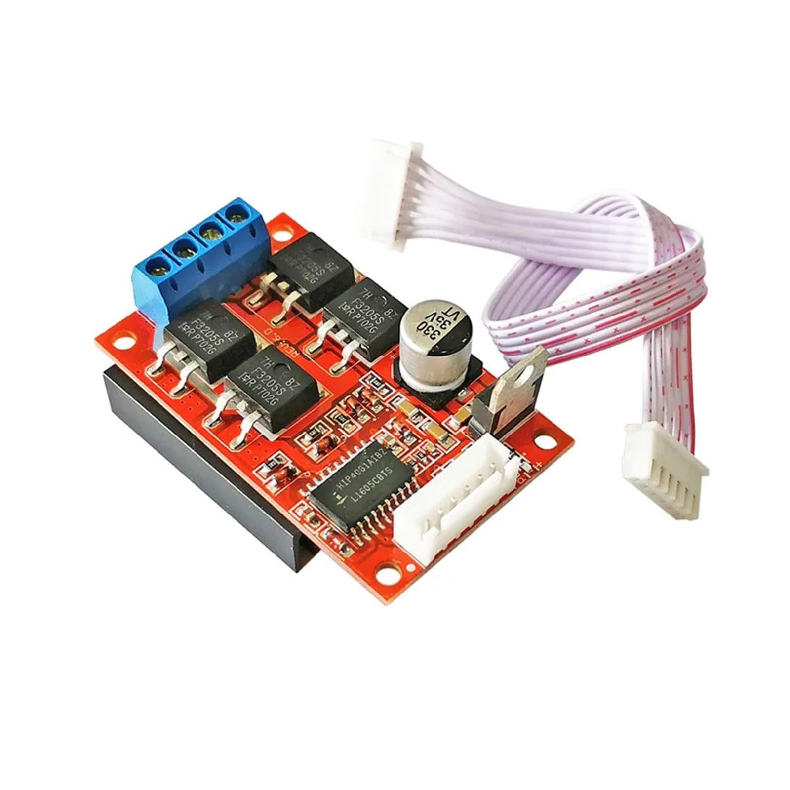 Placa de accionamiento de Motor de CC de 12V, 24V, 36V, controlador de velocidad del Motor de puente H de 450W, controlador de Motor de rotación inversa hacia adelante, compatible con MCU