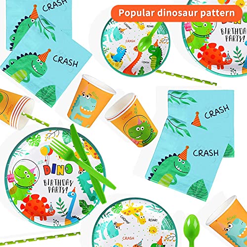 DENUOTOP Stoviglie per Feste Forniture Dinosaur