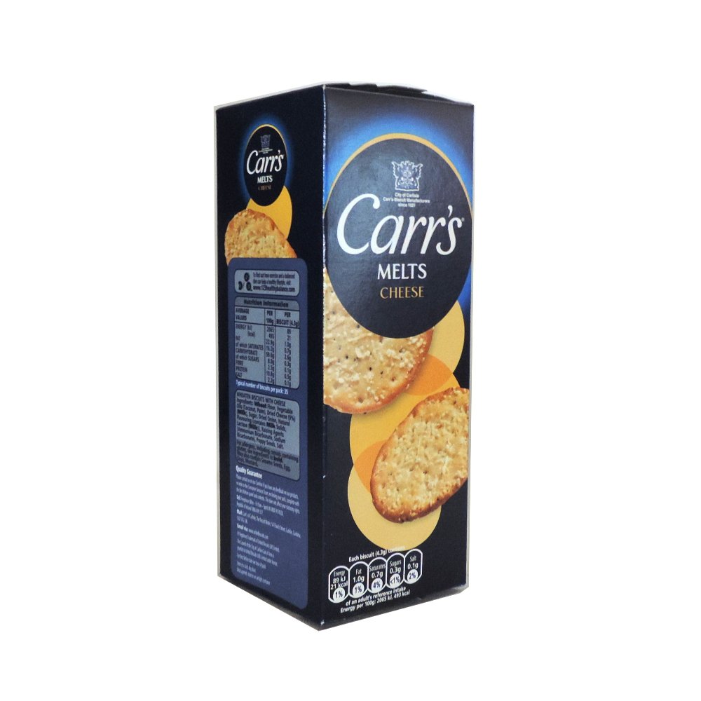 Carr's - Melts - Cheese - 150g (Case of 12)