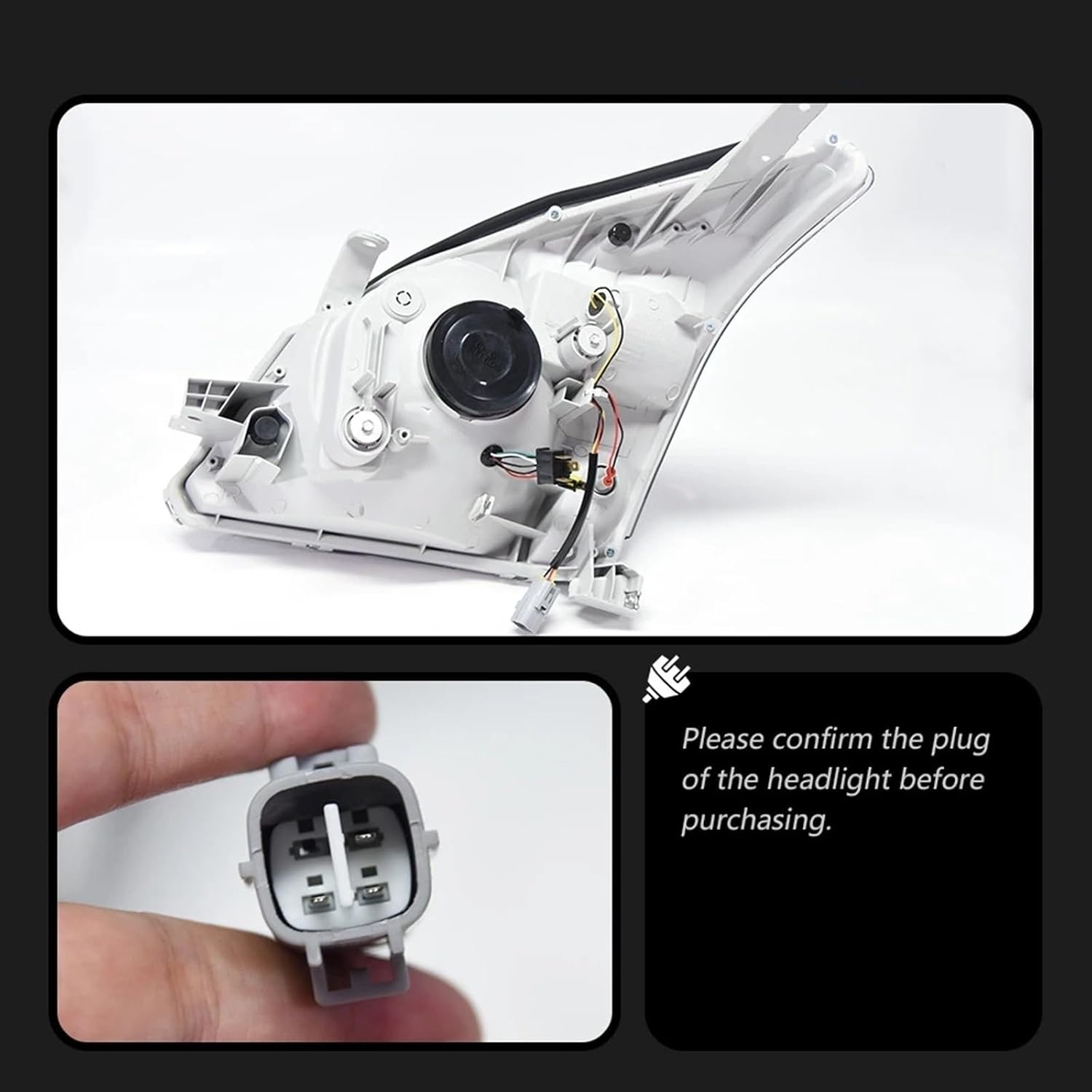 Automobile Styling Head Lamp Compatible For Prado LED Headlight Projector 3 Lens 03-09 Front Drl Signal Automotive Accessories