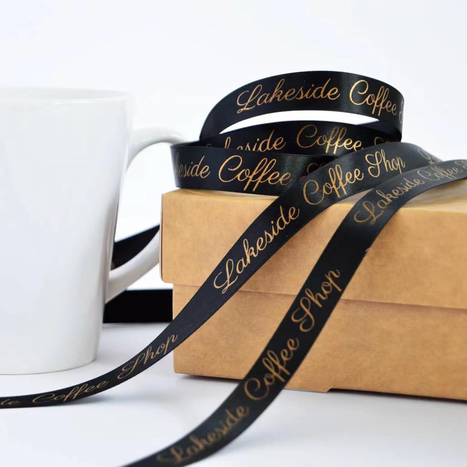 100 Yards Custom Ribbons Personalized for Flower Bouquets-Custom Printed Ribbon-Personalized Ribbon with Name-Heat Transfer Printing Gift wrap Ribbon (100 Yards,15mm)