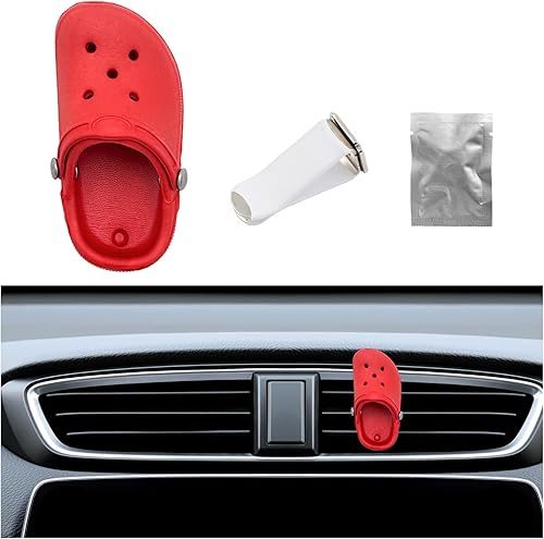 Sylvil Linda ventilación de aromaterapia en forma de zapato, difusor creativo de clip de perfume, ambientadores de automóvil con clip de