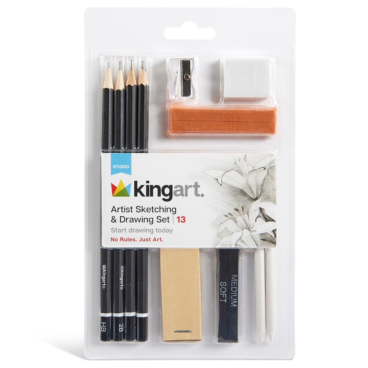 KING OF ARTIST 4点セット Amazon.com: KINGART 13-Piece Sketching & Drawing Set – Complete
