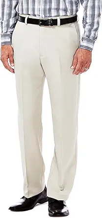 Haggar Men's Cool 18 Flat Front Pant Reg. and Big & Tall Sizes