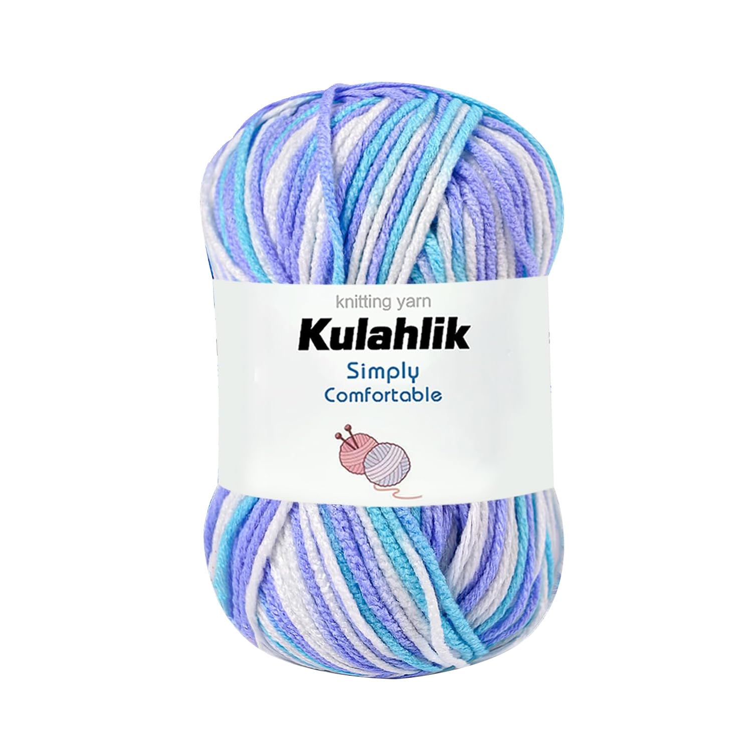 250g(5x50g) Acrylic Yarn for Crochet/Knitting, Colorful Gradient Yarn Thread, 5 Rolls Skeins, Perfect for Any Knitting Crochet and Crafts Mini Project — view 72