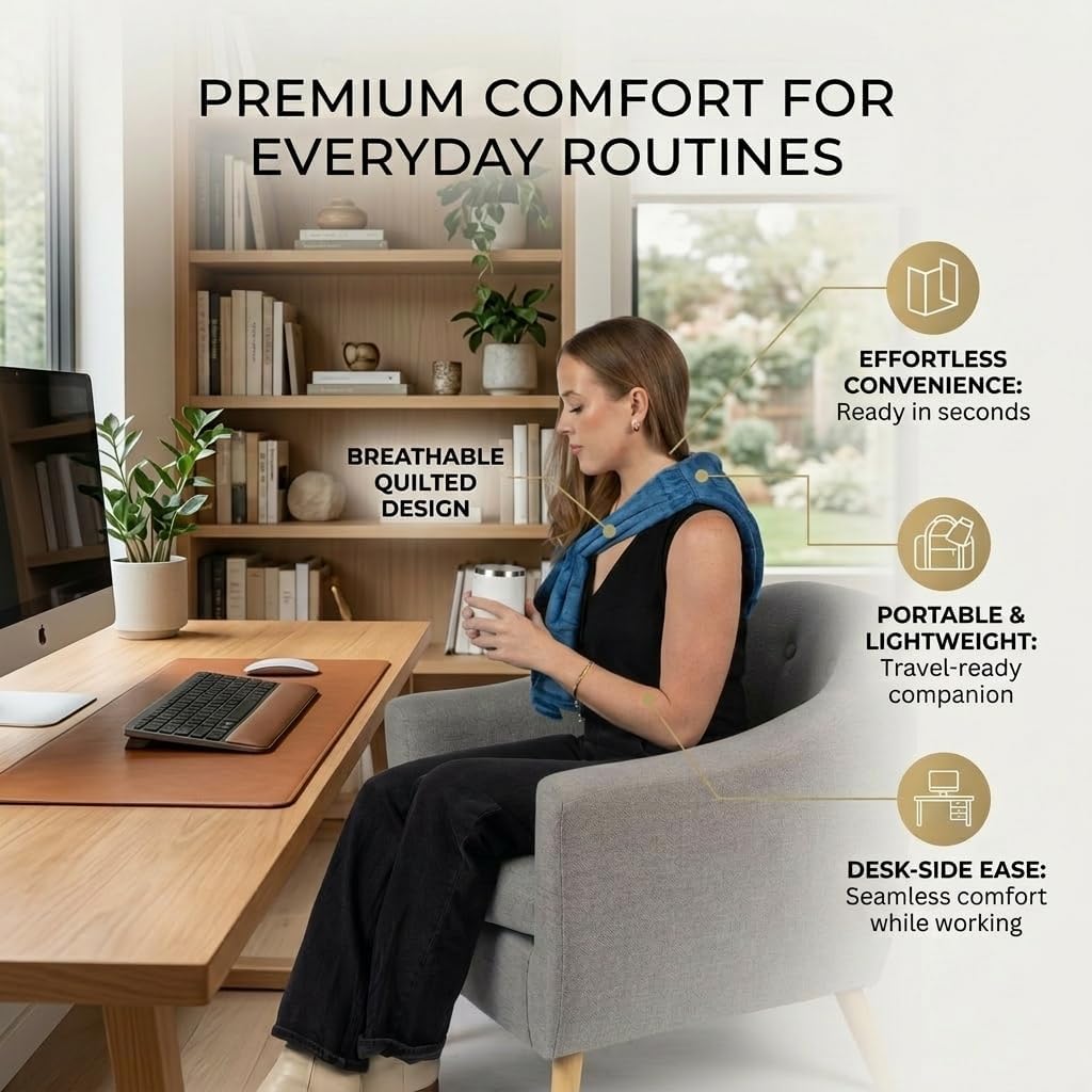 Microwavable Ultimate Body Wrap – 68" x 10" Extra‑Long Moist‑Heat Heating Pad, Reusable Microwave Heat Wrap for Neck, Shoulders, Back, Abdomen & Full‑Body Relief