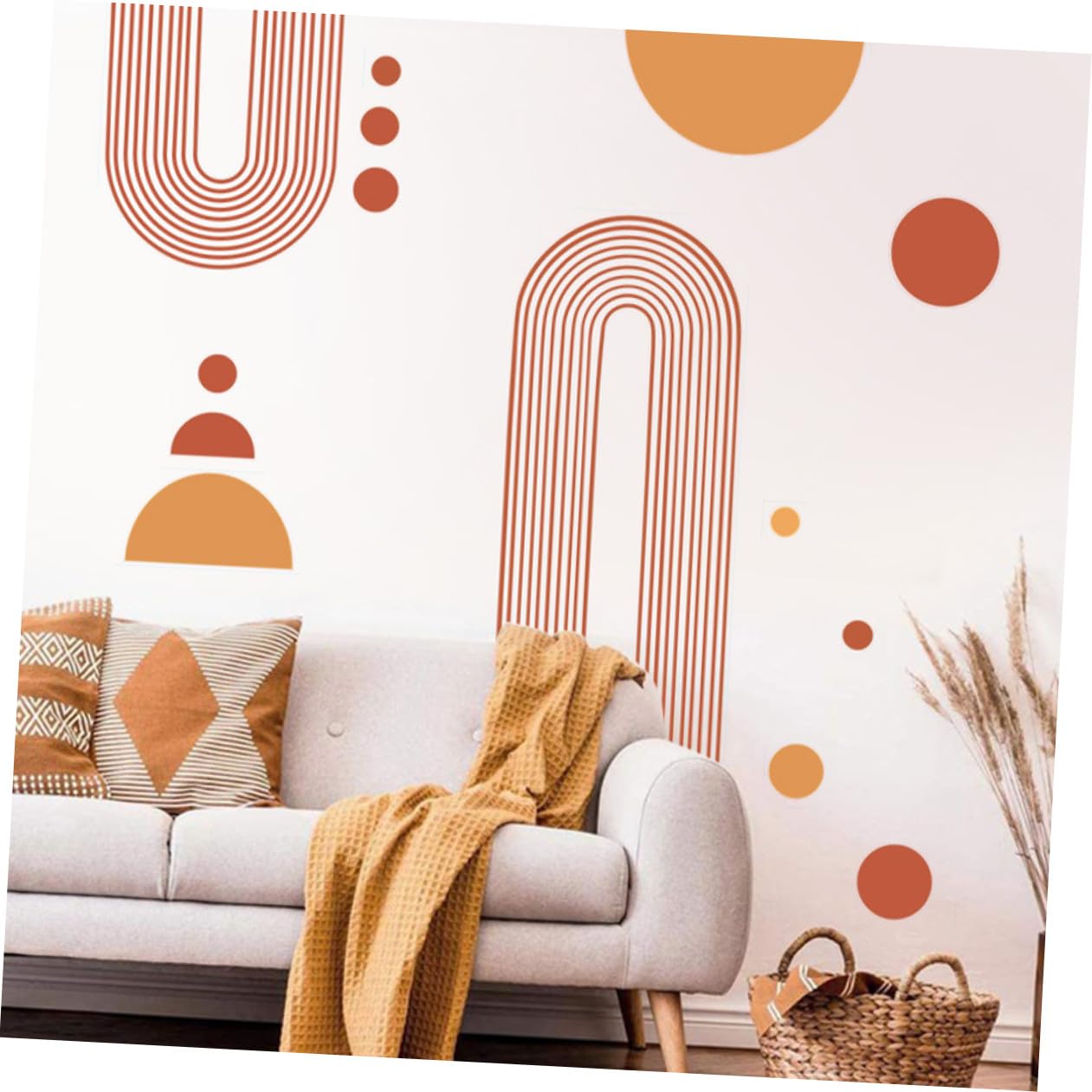 TOYANDONA 2sets Adesivi Murali Geometrici Peel and Stick Per Decorazione Casa Adesivo Rimovibile Per Camera e Lisci Design