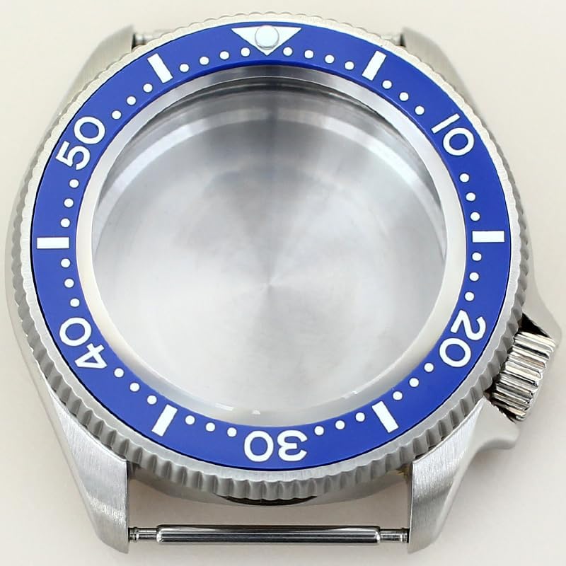 38mm Steel Watch Case Sapphire Glass for NH34 NH35 NH36 NH38 Movement 120clicks Ceramic Bezel Watch Parts