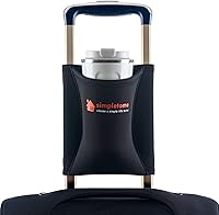 Vista 1 de simpletome Luggage Cup Holder Hands-Free Travel Drink Caddy Bag Attachment Simple Style Elastic Materials Easy to Install and Remove(Black)