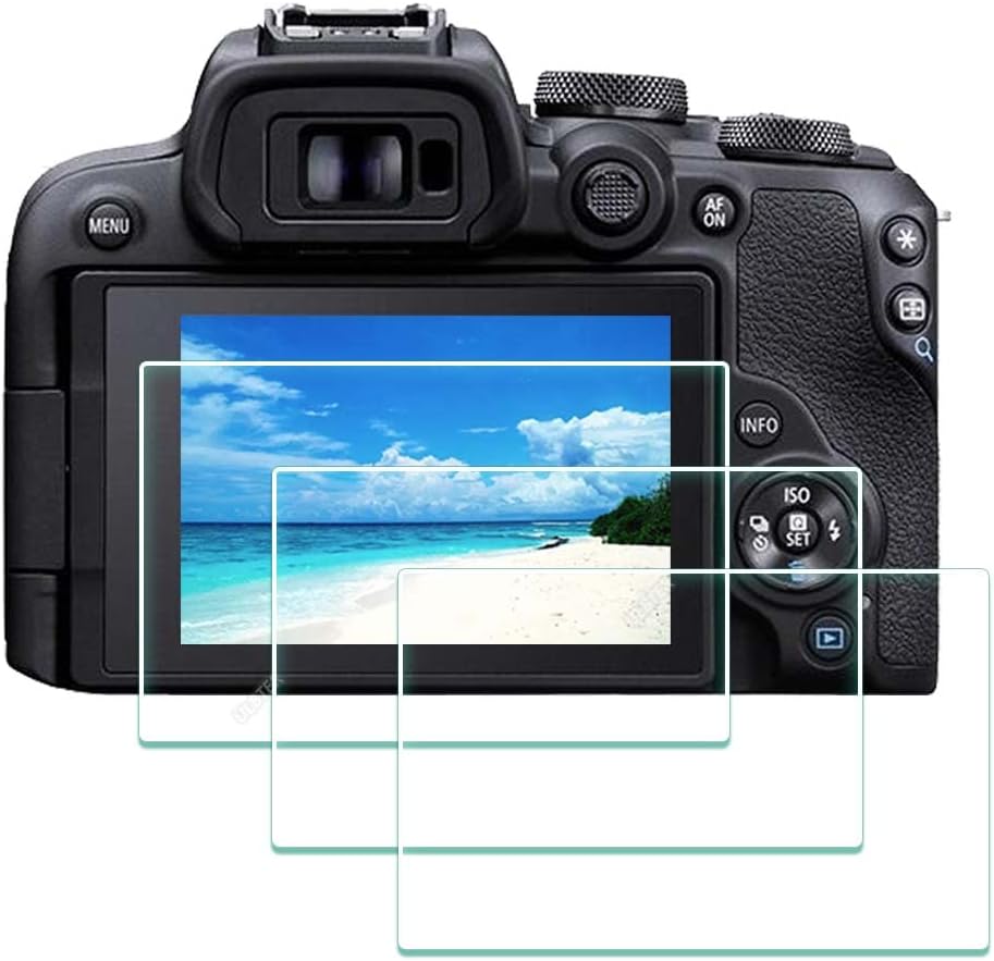 Screen Protector for Canon EOS R100 EOS R10 Camera EOSR10 Tempered Glass Edge to Edge Protection,Anti-Scrach Anti-Fingerprint Anti-Bubble [3 Pack]