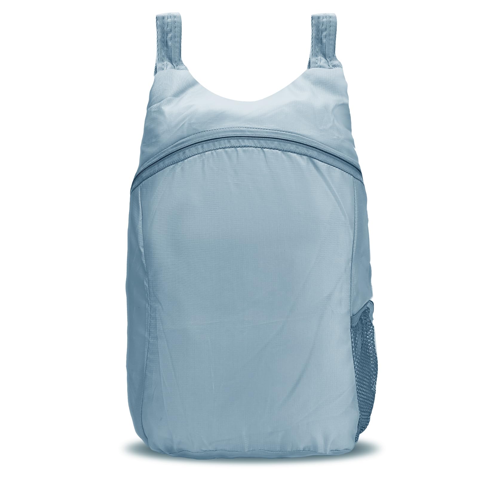Donmnemb Unisex Grey 15L Hiking Backpack, Lightweight Packable Backpack Travel Hiking Daypack Foldable, Foldable Backpack Water Resistant, Folding Daypack For Travel Camping Outdoor (Grey)