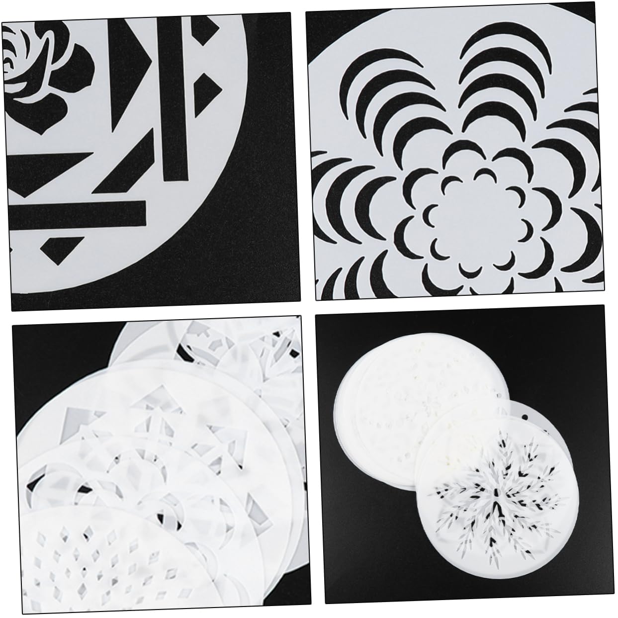 Operitacx 126pezzi Stencil per Pittura Mandala Modelli Creativi per su Superfici Piane per Decorazioni su Mobili e Pavimenti