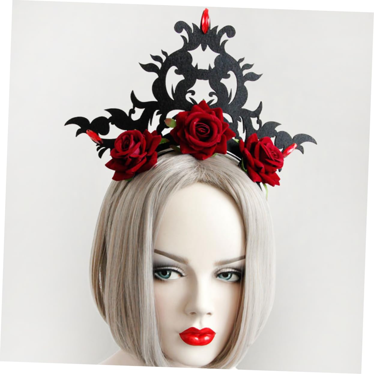 FRCOLOR 3 Piezas accesorios para el cabello de las mujeres damas diademas diadema retro tiara accesorios pelo mujer tocado de diadema de mujer rosas venda rosetón sombrerería Perder