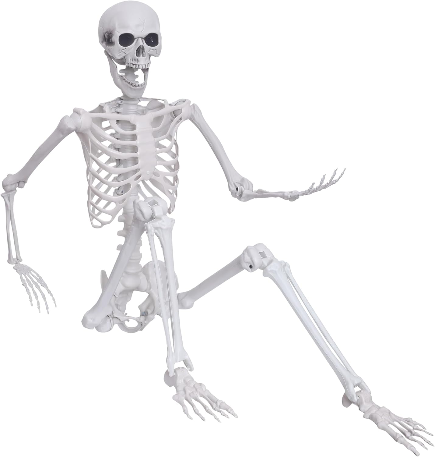 Halloween Skeleton Decor 5.4ft Posable Skeleton