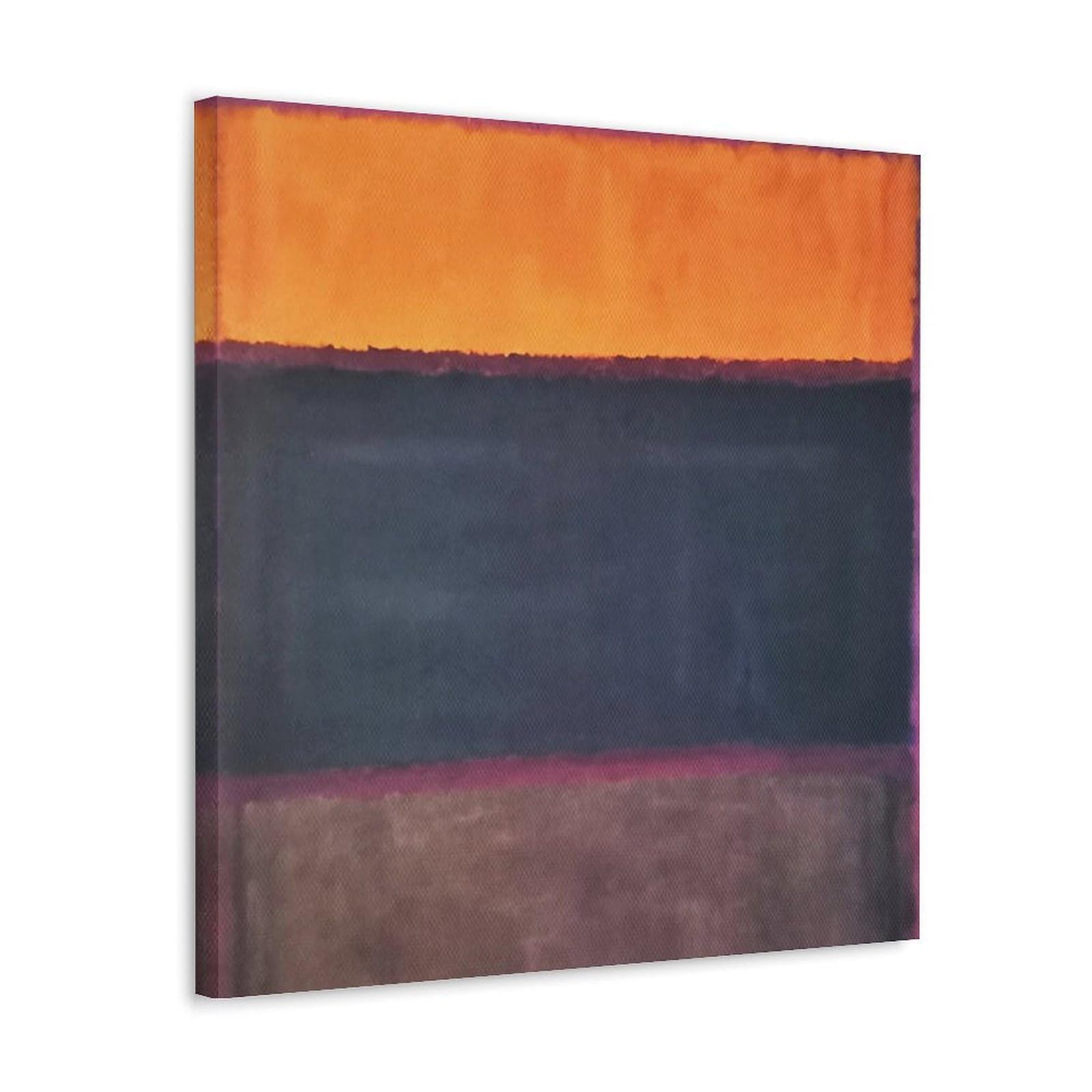 Impression sur toile Mark Rothko orange gris 40x40cm décoration murale - 8