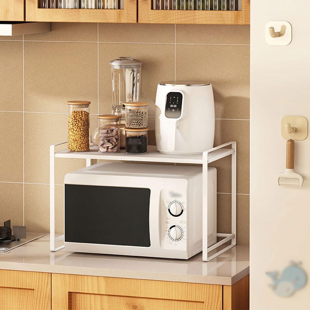 CHICKEN Pot and Pan Organizer Kitchen Storage Rack, Microwave Oven Rack, Stackable Layered Rack, Soup Pot, Seasoning Organizer Kitchen Organizers and Storage