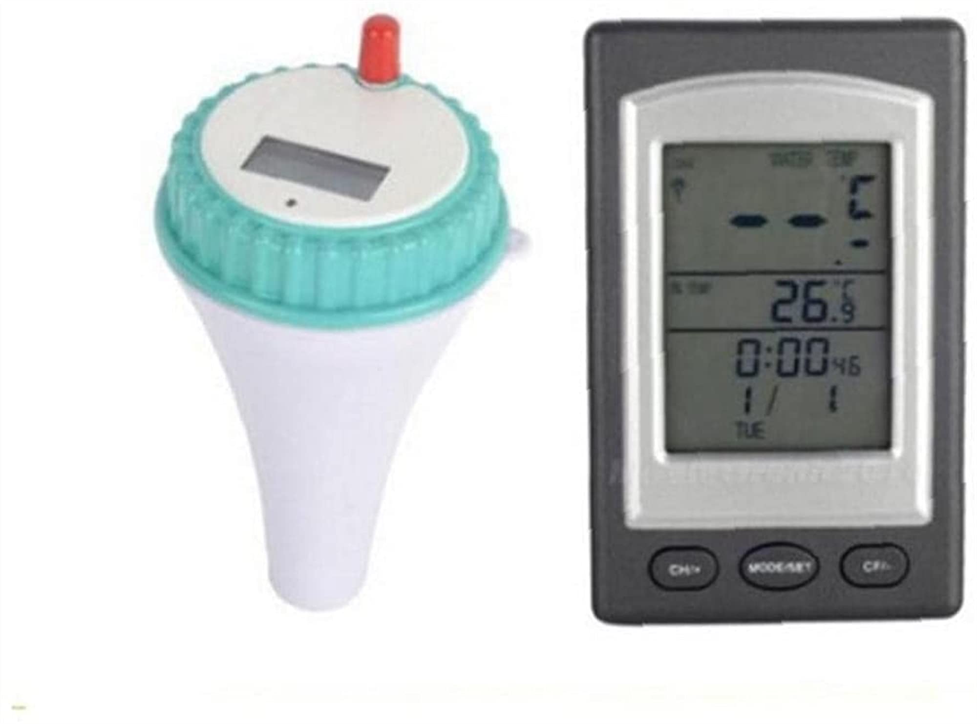 Termometr basenowy bezprzewodowy zdalny cyfrowy wskaźnik temperatury wody z wyświetlaczem LCD do wanny z basenem