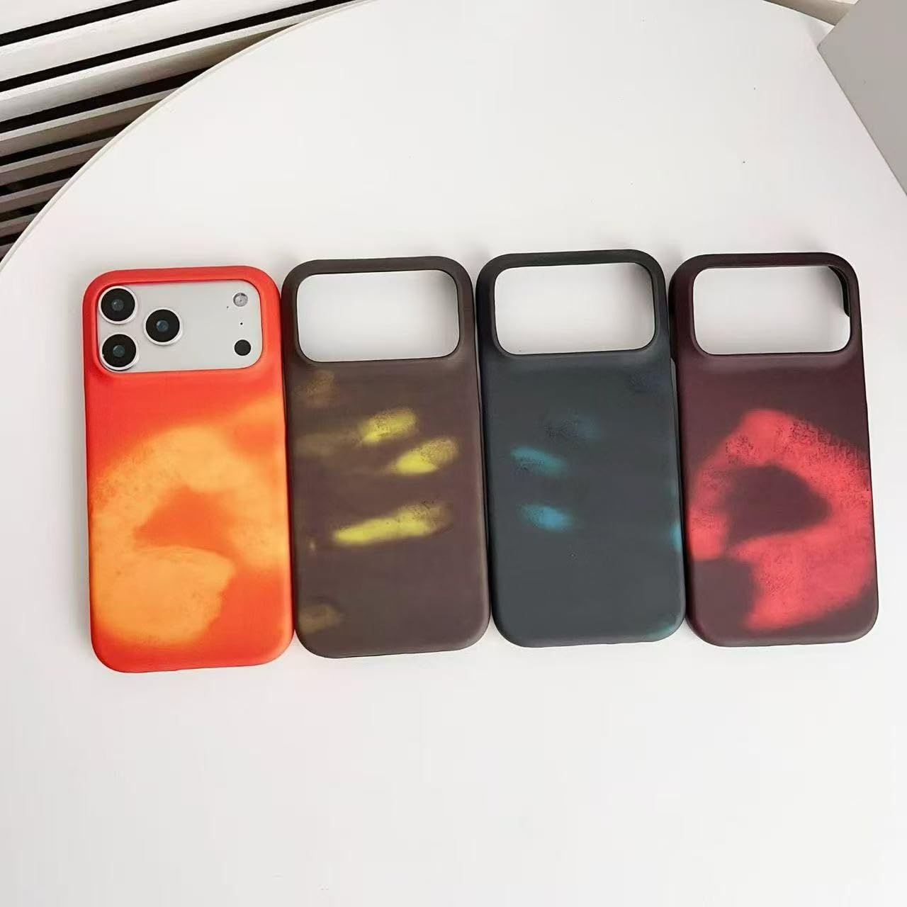 Etui na telefon z regulacją temperatury do iPhone'a 17 Pro Max Air, odporne na wstrząsy, wielokolorowe, zmienne pod względem temperatury (do iPhone'a 13/niebieskie)